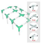 Canopy Fittings Kit 1-3/8" Low Peak Frame Carport Connectors – Full Set for 8 Legs, Galvanized Steel, Rust-Resistant Coating - Image 2