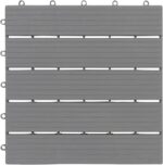 Interlocking Deck Tiles Pack - Snap Together Plastic Flooring | 12 x 12 Plastic Outdoor Floor Tiles for Patio & Balcony - Image 7