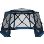 Timber Ridge Pop Up Gazebo, Portable Instant Screen House with Netting, Easy 60-Second Set-Up, Measures 12.1' x 10.5' x7.2', Fits 8 People, Ideal for Camping, Backyard, Patio, Tailgating, Picnics