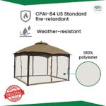 APEX GARDEN 10 Ft. x 12 Ft. Gazebo Replacement Mosquito Netting (Mosquito Net Only) - Image 2