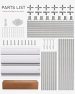 Hipicute 10' x 20'x 10' Portable Garage, Heavy Duty Carport with 180G Side Walls, Front and Rear Doors, Car Shelter for Trucks, Boats, and SUVs - White - Image 7