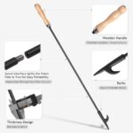 AGM Fire Poker for Fire Pit, 32" Long Heavy Duty Campfire Poker Stick with Wooden Handle for Camping, Fireplace, Bonfires, Rust Resistant Portable Fire Pit Tools Accessories for Outdoor & Indoor - Image 4