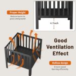 TBMLC 16-Inch Square Steel Grating Fire Pit in Black - Portable and Durable,Perfect for Backyard, Camping, and Bonfire Gathering Outdoor - Image 4