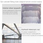 OTQEFTN Carport, 5.5m Semi-Automatic and Fully Automatic, Mobile Garage, Folding and Telescopic Carport, Car Parking Shed Awning, Suitable for Outdoor Use - Image 5