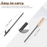 AGM Fire Poker for Fire Pit, 32" Long Heavy Duty Campfire Poker Stick with Wooden Handle for Camping, Fireplace, Bonfires, Rust Resistant Portable Fire Pit Tools Accessories for Outdoor & Indoor - Image 7