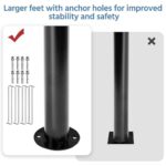 Yaheetech Patio Gazebo - 11x11 ft Outdoor Shelter Tent with Vented Top & Mesh Sidewalls & Drainage Holes, Water-Resistant for Garden/Backyard/Deck/Lawn (Dark Gray) - Image 6