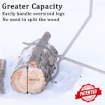 40" Fire Tongs Firewood Grabbers and Fire Poker Set, Stainless Steel Large Log Grabbers for Outdoor Fireset Fire Pit Bonfire Campfire Backyard Deck Indoor Fireplace Tools Set - Image 2