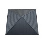 YMGSCC 10ft Square Gazebo Hard Top Aluminum Frame Gazebo Waterproof Polyester Curtain Mesh Side Panels - Image 5