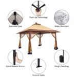 Suntime Pop Up Gazebo Polyester Canopy Tent - Image 6