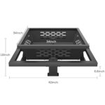 ZIENLIFE 42 Inch Fire Pit for Outside, Outdoor Wood Burning Firepit with Poker, Heavy Duty Fire Pit for Camping, Backyard, Patio - Image 2