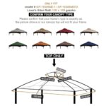 Eurmax USA High Performance Replacement Canopy Top for Lowe's Allen Roth Heavy Duty Gazebo Roof Gazebo Top with Air Vent 10X12 Cover #GF-12S004B-1, Replacement Top Only (Khaki) - Image 5