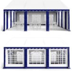 GREEN PARTY 13x26FT Party Tent Heavy Duty, Large Wedding Event Shelters with 3 Carry Bags & Removable Sidewalls, Outdoor Canopy Gazebo Commercial Tent for Carport Camping Garden Patio - Image 9