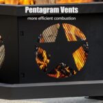 Panovue 35 inch Fire Pit for Outside, Heavy Duty Wood Burning Fire Pits with Fire Poker, Outdoor Octagonal Firepit for Camping, Yard, Patio - Image 3