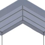 Outsunny 10' x 20' Party Tent and Carport, Height Adjustable Portable Garage, Outdoor Canopy Tent 8 Legs Without Sidewalls for Car, Truck, Boat, Motorcycle, Bike, Garden Tools, Gray - Image 9