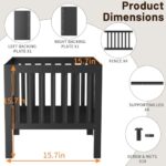 TBMLC 16-Inch Square Steel Grating Fire Pit in Black - Portable and Durable,Perfect for Backyard, Camping, and Bonfire Gathering Outdoor - Image 5