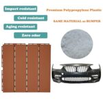 Frepers Interlocking Patio Deck Tiles, Waterproof and Non-Slip, Easy to Clean and Maintain. Ideal Use for Garden/Walkway/Balcony/Yard/Porch Decor, Home Décor, Plastic Material.(Brown 9pcs) - Image 2