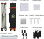 CROWN SHADES 13x13 Pop Up Gazebo, Canopy Tent, Gazebos on Clearance - Outdoor Gazebo for Backyard & Patio Furniture - Carpa Pop Up Tent with Wheeled STO-N-Go Cover Bag (White) - Image 8