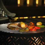 OutVue 26" Wood Burning Fire Pits with Grill & Lid, Fire Pit Table for Outside with Waterproof Cover & Fire Poker, Outdoor Firepit with Functions for BBQ,Table and Bonfire - Image 4