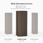 PURPLE LEAF Hardtop Gazebo 12' X 16' Metal Roof with Netting and Curtains Backyard Deck Garden Porch Patio Pavilion Permanent Aluminum Outdoor Metal Canopy - Image 4