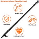 Fire Pit Poker, 46 Inch Extra Long Outdoor Fire Poker for Fireplace, Fire Pit, Campfire, Wood Stove and Indoor Use, Heavy Duty Wrought Steel Campfire Poker Tool, Rust-Resistant Black Finish - Image 7