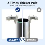 10x20 ft Heavy Duty Car Canopy Galvanized Frame Carport Outdoor Party Tent Boat Shelter with Reinforced Structure, No Sidewall - Green - Image 4