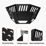 24-inch Fire Pit, Outdoor Portable Wood-Burning Fire Pit Log Stove Fireplace for Camping, Backyard, Garden Picnic Patio and Beach. Comes with A Carry Bag - Image 5