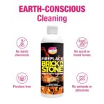 Quick N Brite Fireplace Gel Cleaner with Scrub Brush for Brick, Stone, Rock, Tile, and Marble, Nonabrasive Fireplace Cleaner, Made in the USA, 16 oz - Image 6