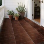 76 Pack Interlocking Deck Tiles, 11.42"x11.42" (68.80 Sq.Ft), 3D Wood Grain Plastic, Waterproof All-Weather Anti-Slip Outdoor Flooring, Easy-Snap Patio Balcony Backyard Garden Tiles, Brown - Image 6