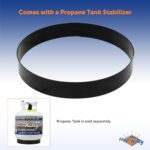 Flame King Smokeless Portable Propane Fire Pit Bowl, 24 inches, 58K BTU with Propane Grip Scale, Self Igniter, Cover, & Carry Straps for RV, Camping, & Outdoor Living - Image 11