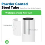 Quictent Heavy Duty 10x20 ft Carport Tent, Waterproof Outdoor Canopy Shelter for Events, Storage, Parking & Wedding - White - Image 3