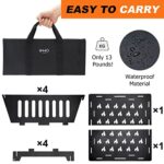 Fire Pits for Outside 17 Inch Collapsible Portable Plug Fire Pit for Camping Travel Picnic Bonfire Backyard Patio Garden Bon Fire Foldable Firepits for Outdoor Wood Burning with Storage Bag - Image 2