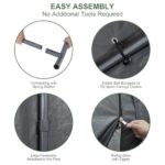 Carport 10x20ft Heavy Duty Canopy Storage Shed,Portable Garage Party Tent,Portable Garage with Removable Sidewalls & Doors All-Season Tarp for Car,Truck,Party SNC24# (N/BG) - Image 6