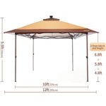 Suntime Pop Up Gazebo Polyester Canopy Tent - Image 2
