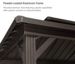 PURPLE LEAF 6.5' X 12' Hardtop Grill Gazebo for Patio Permanent Metal Roof with 2 Side Shelves Deck Yard Tent Aluminum Garden Outside Sun Shade Outdoor BBQ Canopy - Image 7