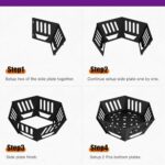 24-inch Fire Pit, Outdoor Portable Wood-Burning Fire Pit Log Stove Fireplace for Camping, Backyard, Garden Picnic Patio and Beach. Comes with A Carry Bag - Image 4