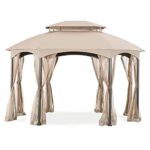 Garden Winds Replacement Canopy for The Manhattan Oval Gazebo - Riplock 350 - Beige