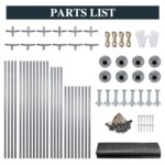 Shintenchi Carport 12' x 20' Heavy Duty Portable Garage, Carport Canopy with Side-Opening Door & Roll-Up Windows, Car Canopy for Truck,Car,Boat,Grey - Image 7