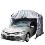 OTQEFTN 5.7m Mobile Carport, Sliding Door Opening, Semi-Automatic and Fully Automatic, Outdoor Tent Garage, Suitable for Outdoor Use - Image 2