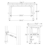 MUPATER 6 x 13 FT Wooden Grill Gazebo with Sloping Metal roof, Heavy Duty Hard Top Grill Gazebo Suitable for 2 Full-Size Grills, BBQ Canopy for Outdoor Patio, Lawn, Garden - Image 9