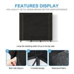 4ft Outdoor Firewood Rack with Cover Combo Set Waterproof for Wood Storage, Adjustable Fire Log Stacker Stand, Heavy Duty Firewood Holder for Fireplace Metal Lumber Storage Carrier Organizer - Image 4