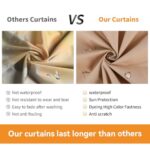 Covered Outdoor Gazebo Curtain Replacement Universal 4-Panel Sidewalls 11' x 13', Outdoor Gazebo Privacy Curtains with Zipper, Replacement for Outdoor, Patio Canopy, Garden and Backyard (Curtain Only) - Image 5