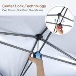 MASTERCANOPY Patio Gazebo Outdoor Pop Up Gazebo with Mesh Walls (13x13,Dark Gray) - Image 3