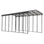 Arrow 14x33x14 DIY RV Carport Kit - Charcoal (CPHC143314)
