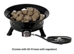 Flame King Smokeless Portable Propane Fire Pit Bowl, 24 inches, 58K BTU with Propane Grip Scale, Self Igniter, Cover, & Carry Straps for RV, Camping, & Outdoor Living - Image 8