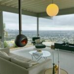 Fireplace Suspended Modern Hanging – Suspended Round Fire Pit | Contemporary Outdoor/Indoor Design | CH3 Black Steel - Image 2