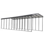 Arrow 14x51x14 DIY RV Carport Kit - Charcoal (CPHC145114)