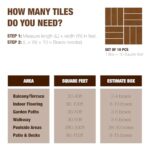 10 pcs Premium Acacia Wood Interlocking Decking Tiles – 12x12x0.9in Weatherproof Patio Flooring Outdoor – Interlocking Deck Tiles for Balcony, Backyar & Poolside, All-Weather Use (Golden Teak Finish) - Image 10