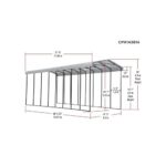 Arrow 14x38x14 DIY RV Carport Kit - Eggshell (CPH143814) - Image 4