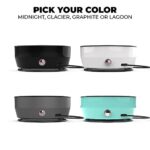 Outland Living Large Outdoor Propane Gas Fire Pit for Outside, 60,000 BTU/h, 24 inch with Lid - Modern Lake Country 800 Fire Bowl Firepit for Patio, Black - Image 3