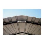 Arrow 2-Sided 12x29x9 Galvanized Steel Carport Kit - Eggshell (CPH122909ECL2) - Image 4